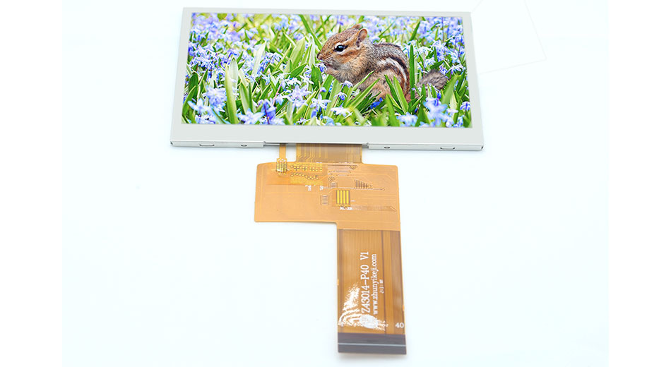Z43014 4.3 polegadas TFT LCD Horizontal 480*272 40PIN RGB Interface ST7283 Driver