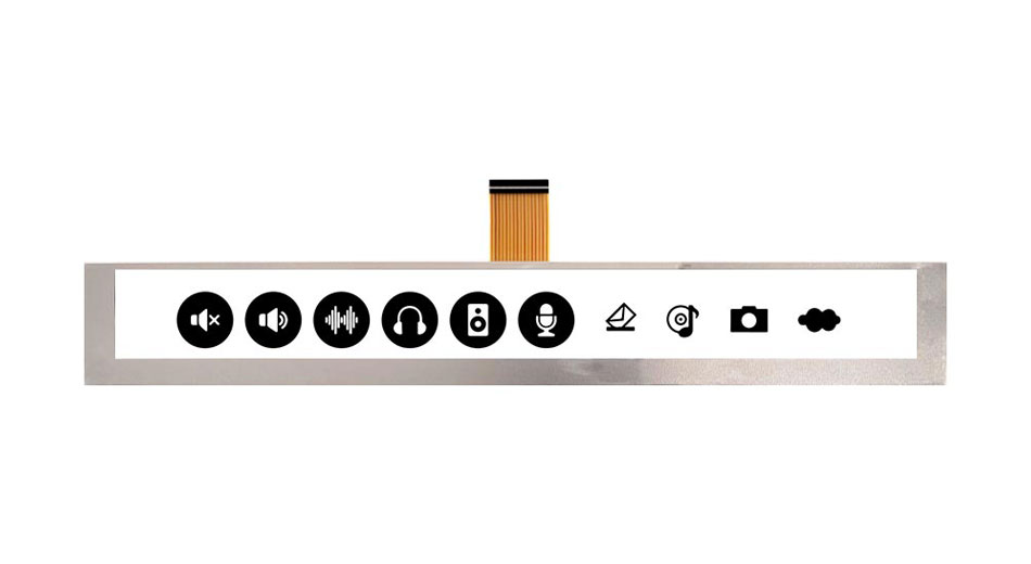 Z101080 1024*100 10,4 polegadas estilo bar display LCD com interface RGB 550 lêndeas brilho