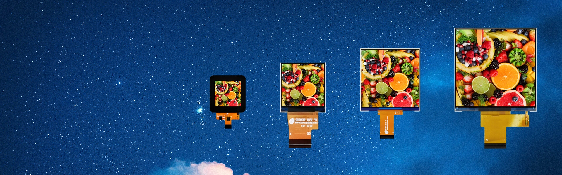 Tela LCD TFT quadrada