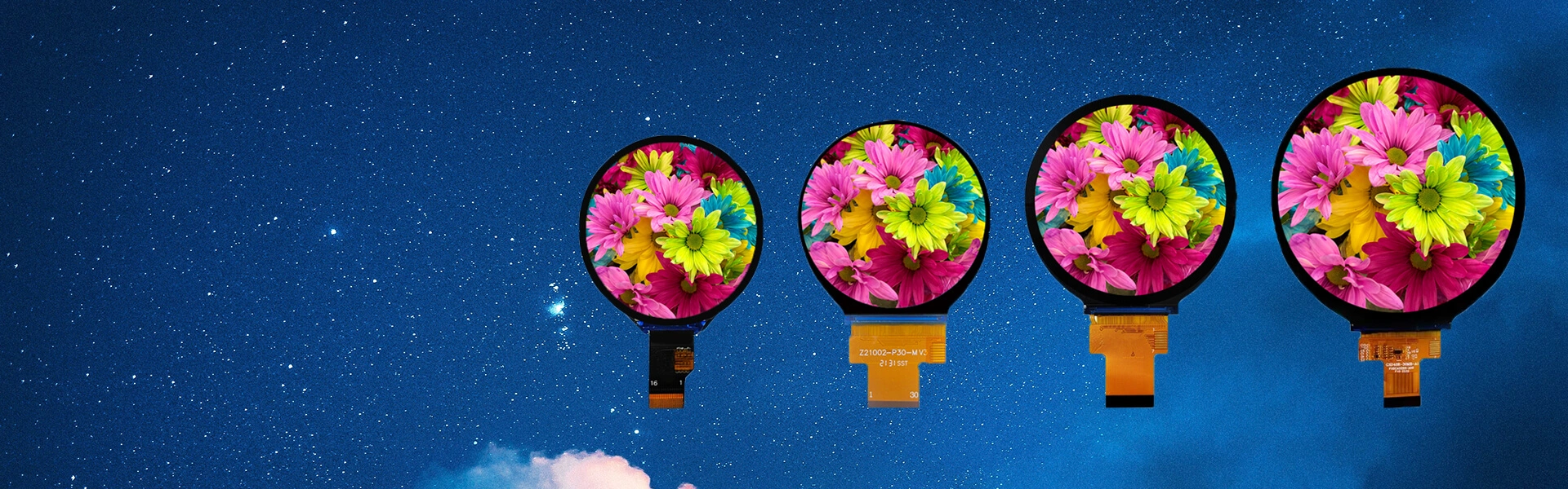 Tela TFT LCD redonda