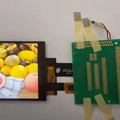 Vídeo de teste de Zhunyi 5 polegadas 720*1280 TFT LCD, interface MIPI, visualização de toda a direção