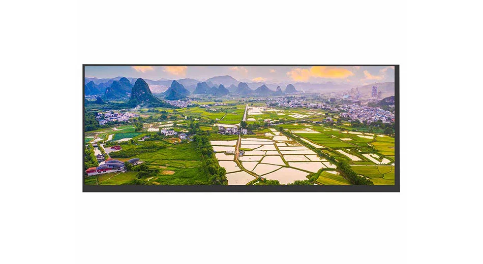 Z123003 tela LCD TFT de 12,3 polegadas 1920*720 50PIN LVDS 400 lêndeas vista completa